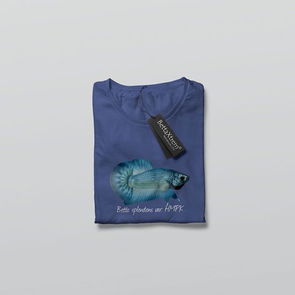 Camiseta de Hombre Azul Betta halfmoon plakat