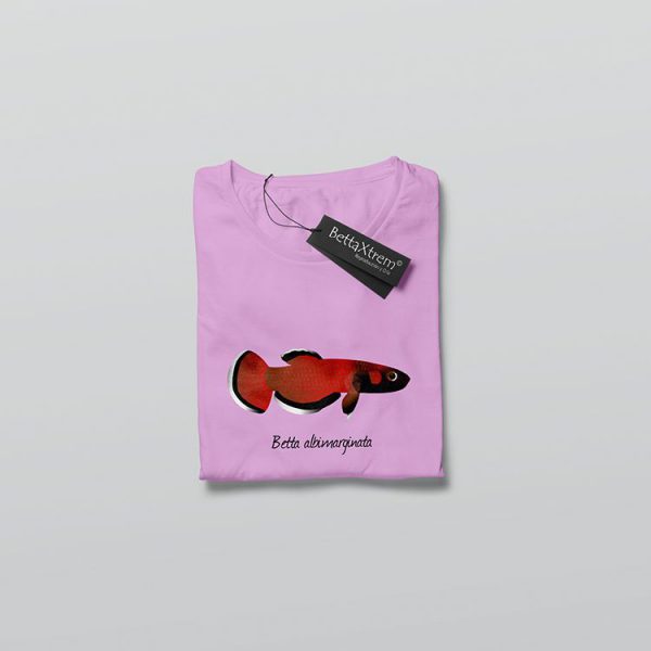 Camiseta de Mujer Rosa Betta albimarginata