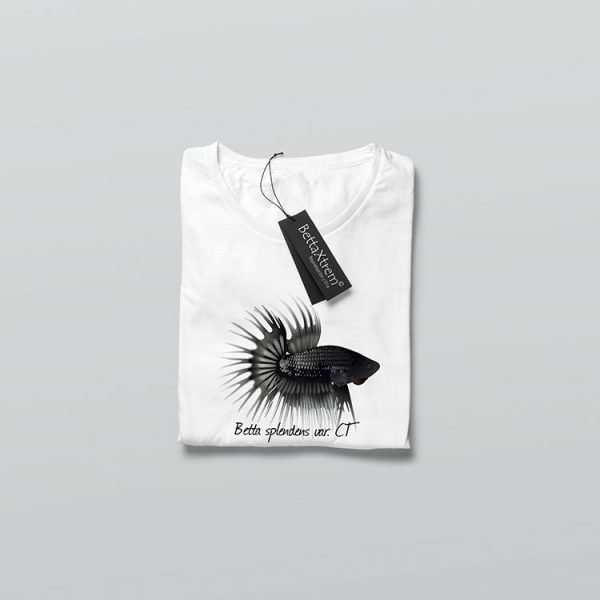 Camiseta de Mujer Blanca Betta crowntail