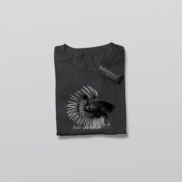 Camiseta de Mujer Negra Betta crowntail