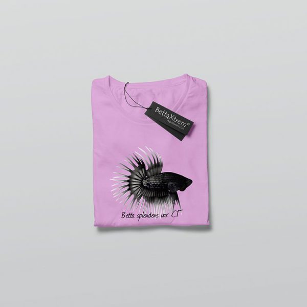 Camiseta de Mujer Rosa Betta crowntail
