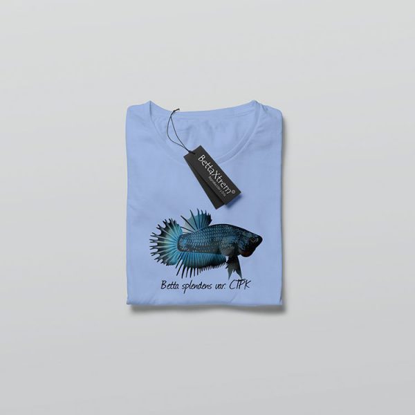Camiseta de Mujer Azul Betta crowntail plakat