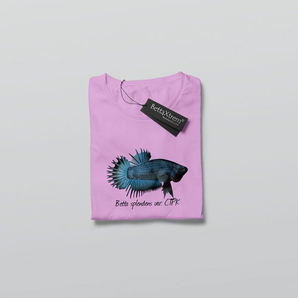Camiseta de Mujer Rosa Betta crowntail plakat