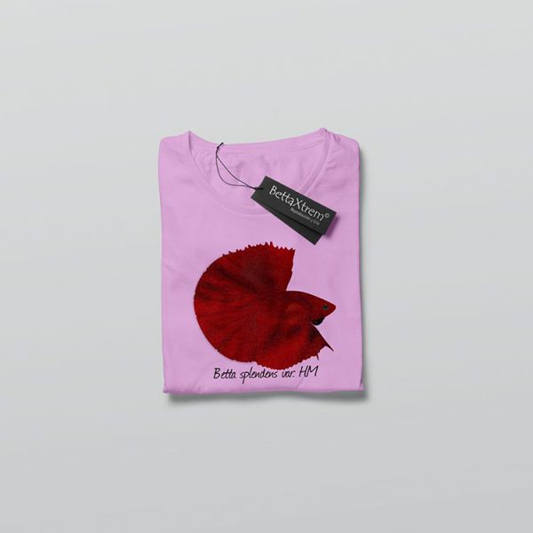 Camiseta de Mujer Rosa halfmoon red