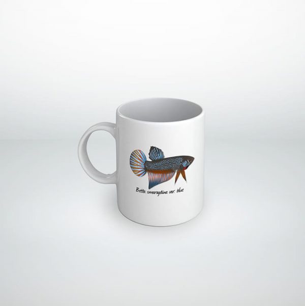 Taza Betta smaragdina var. blue