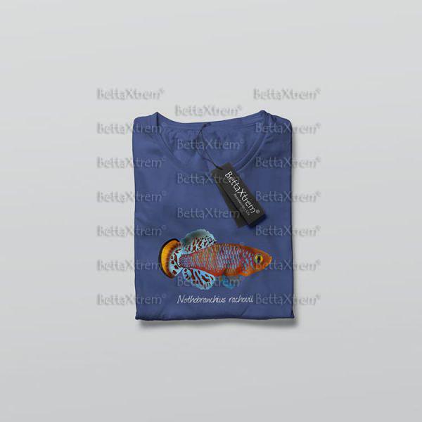 Camiseta de Hombre Azul Killi Nothobranchius rachovii