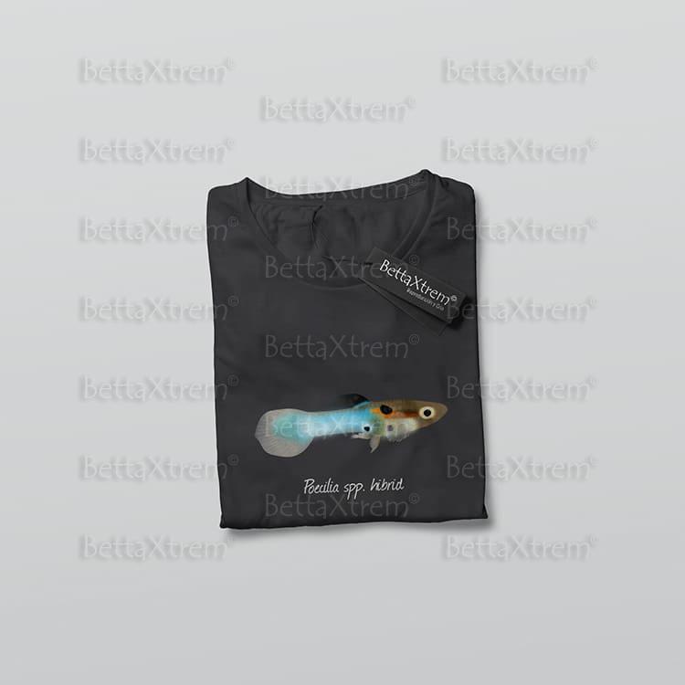 Camiseta Negra de Hombre Poecilia spp. hibrid 2