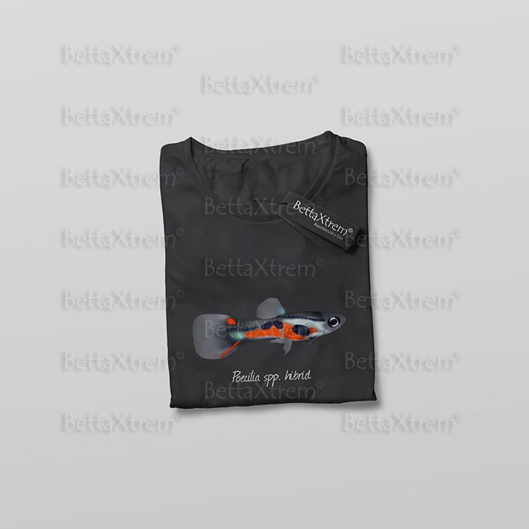 Camiseta Negra de Hombre Poecilia spp. hibrid 3