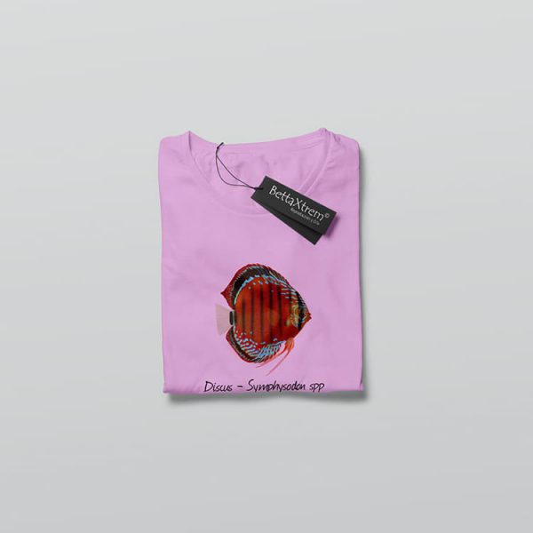 Camiseta de Mujer Rosa Discus Symphysodon 1