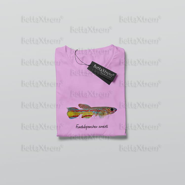 Camiseta de Mujer Rosa Killi Fundulopanchax amieti