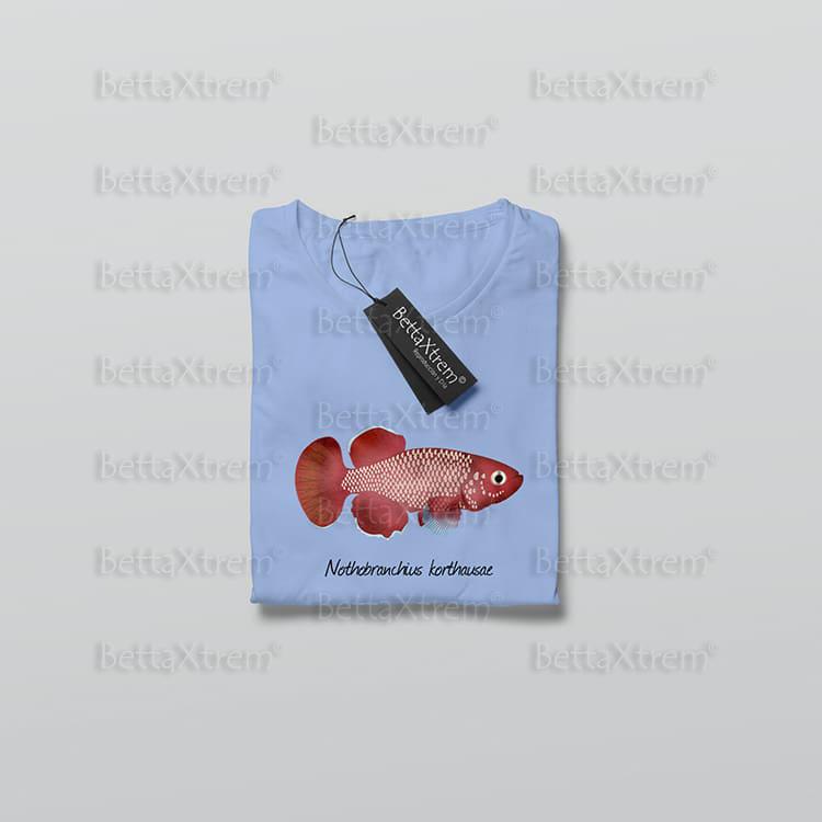 Camiseta de Mujer Azul Killi Nothobranchius korthausae