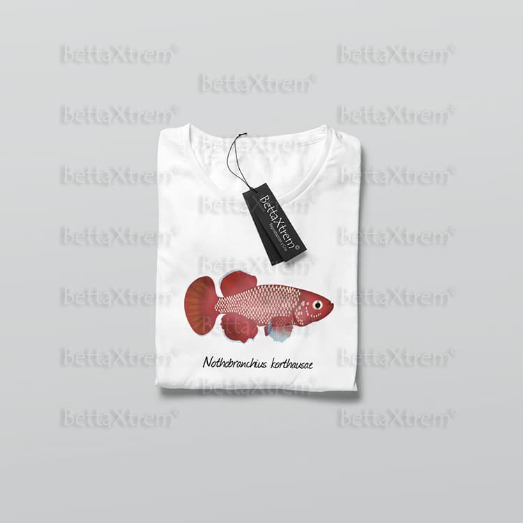 Camiseta de Mujer Blanca Killi Nothobranchius korthausae
