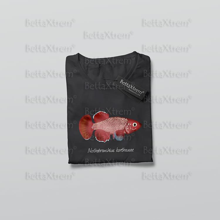 Camiseta de Mujer Negra Killi Nothobranchius korthausae