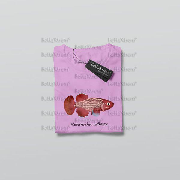 Camiseta de Mujer Rosa Killi Nothobranchius korthausae