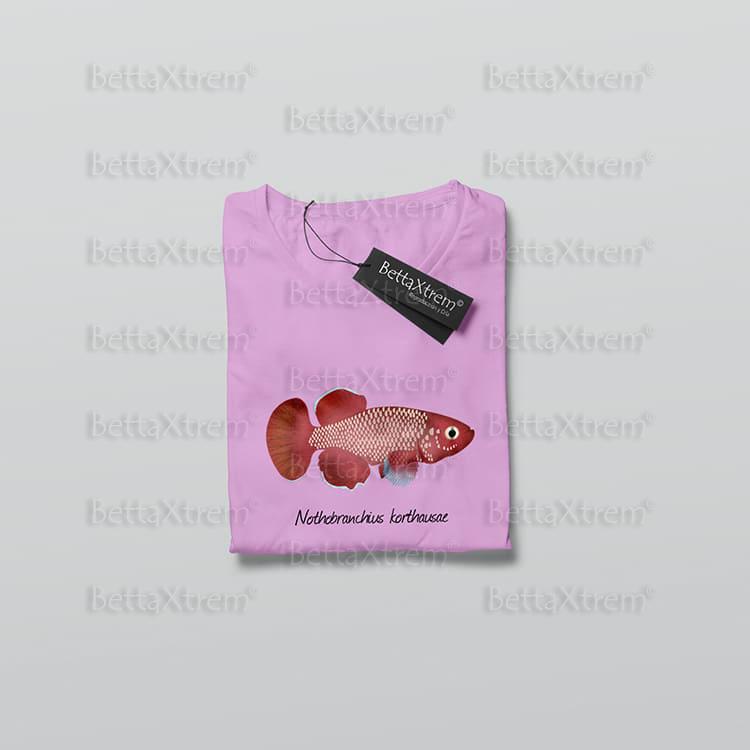 Camiseta de Mujer Rosa Killi Nothobranchius korthausae