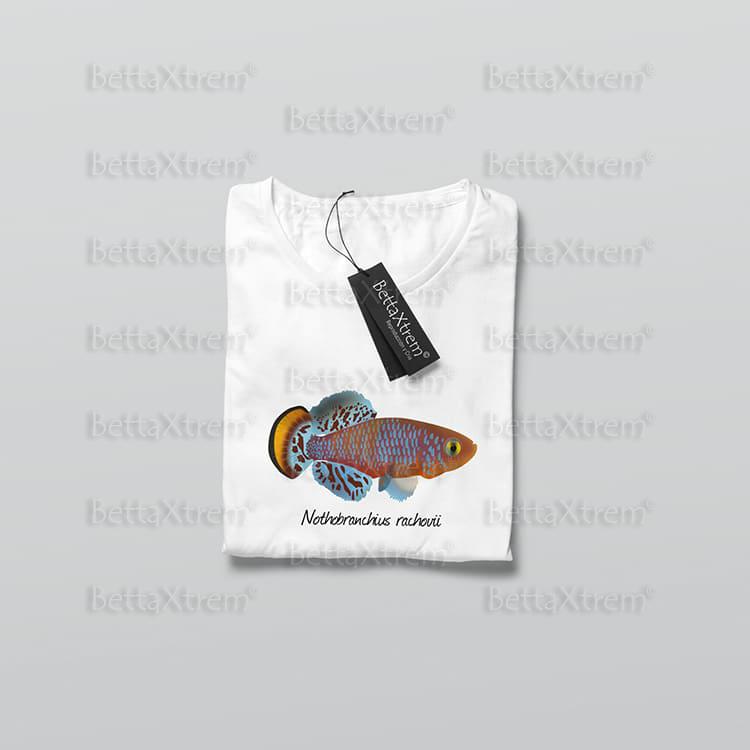 Camiseta de Mujer Blanca Killi Nothobranchius rachovii