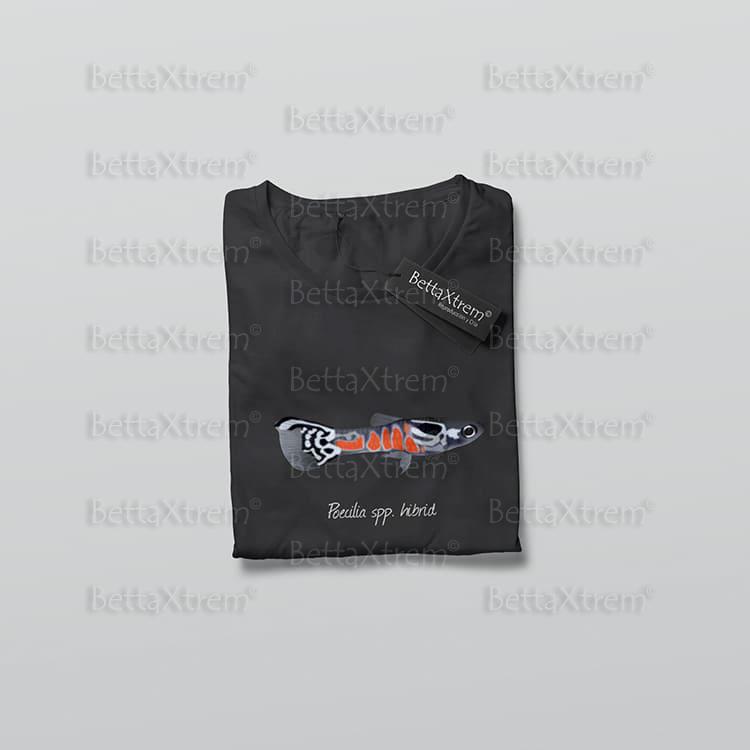 Camiseta Negra de Mujer Poecilia spp. hibrid 1