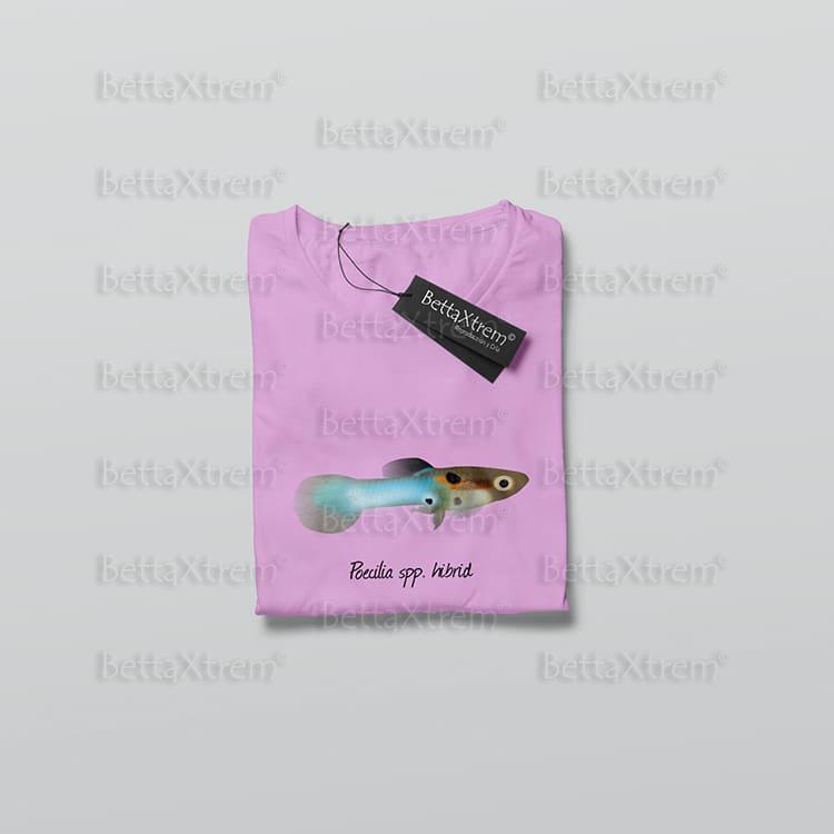 Camiseta Rosa de Mujer Poecilia spp. hibrid 2
