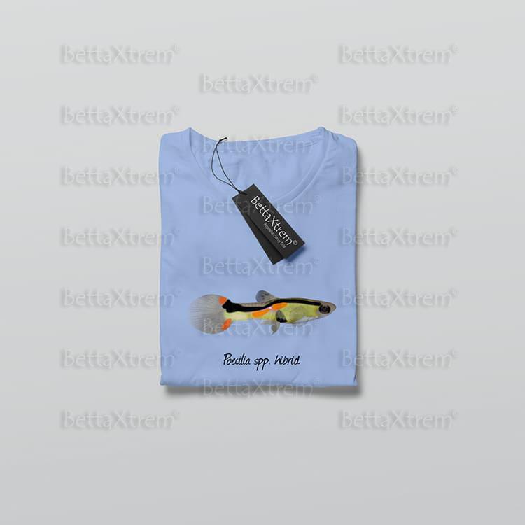 Camiseta Azul de Mujer Poecilia spp. hibrid 4
