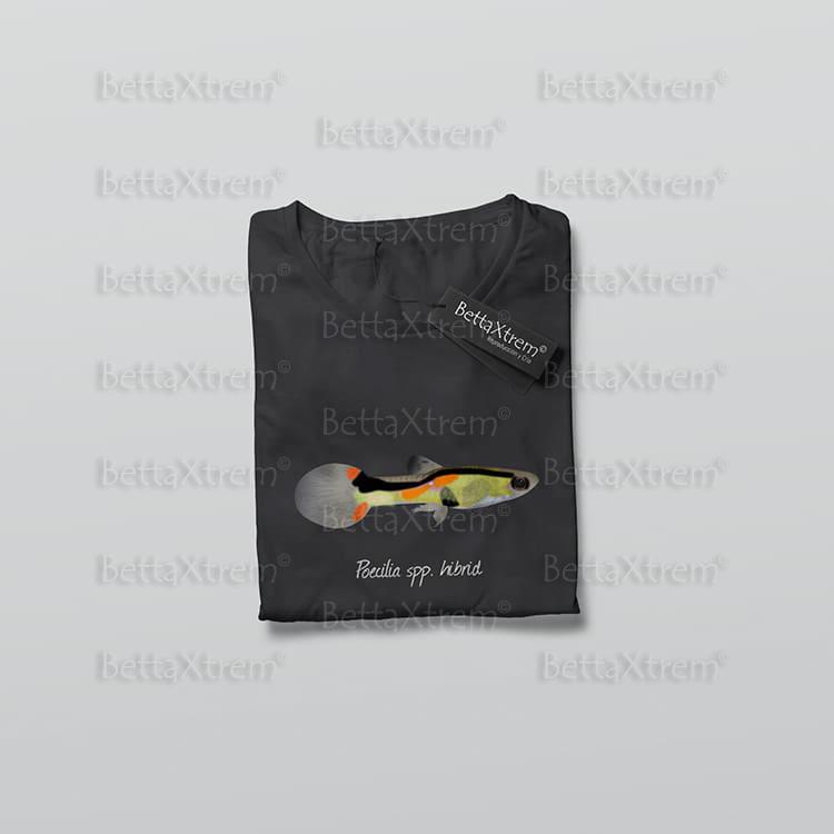 Camiseta Negra de Mujer Poecilia spp. hibrid 4
