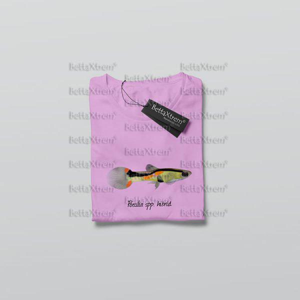 Camiseta Rosa de Mujer Poecilia spp. hibrid 4