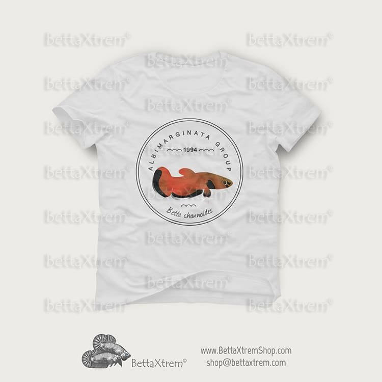Camisetas de Hombre Blanca albimarginata group Betta channoides