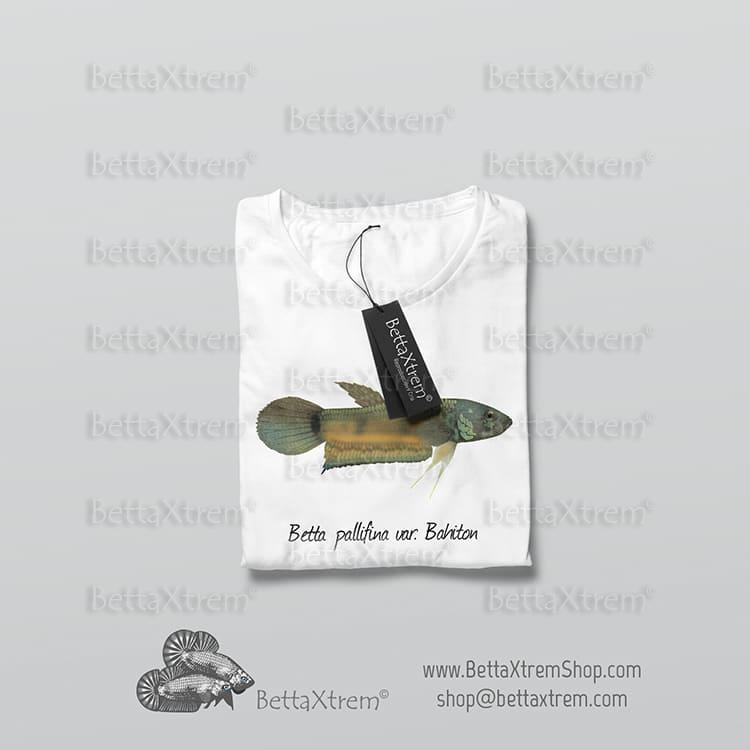 Camiseta Blanca de Hombre Betta pallifina Bahiton