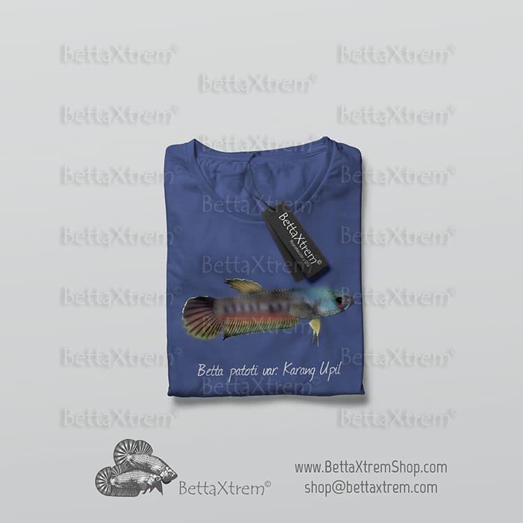 Camiseta Azul de Hombre Betta patoti Karang Upil