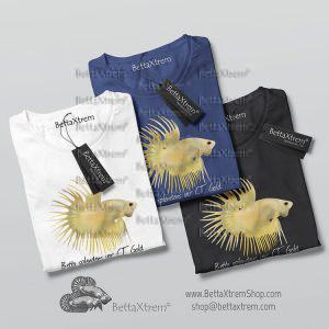 Camisetas de Hombre Betta splendens crowntail gold