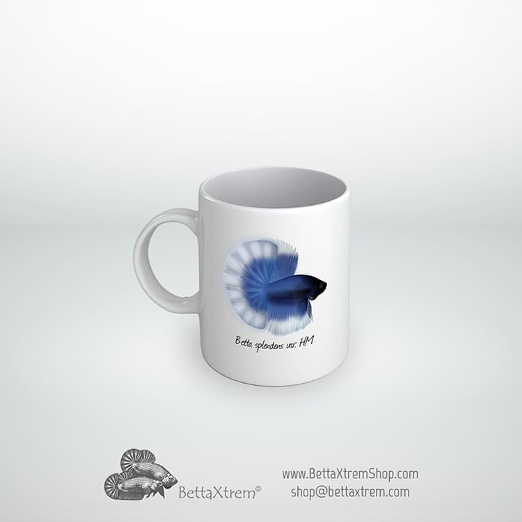 Taza Betta splendens halfmoon butterfly