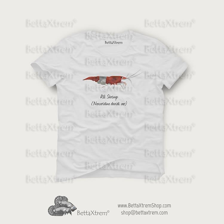 Camiseta Blanca de Hombre Gamba Rili Shrimp
