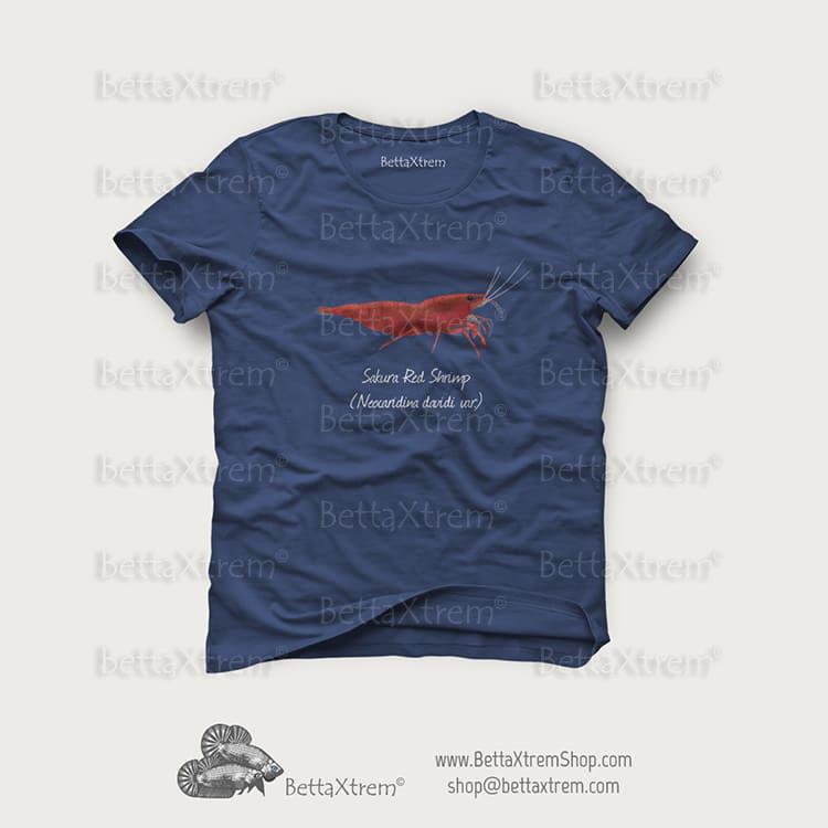 Camiseta Azul de Hombre Gamba Sakura Red