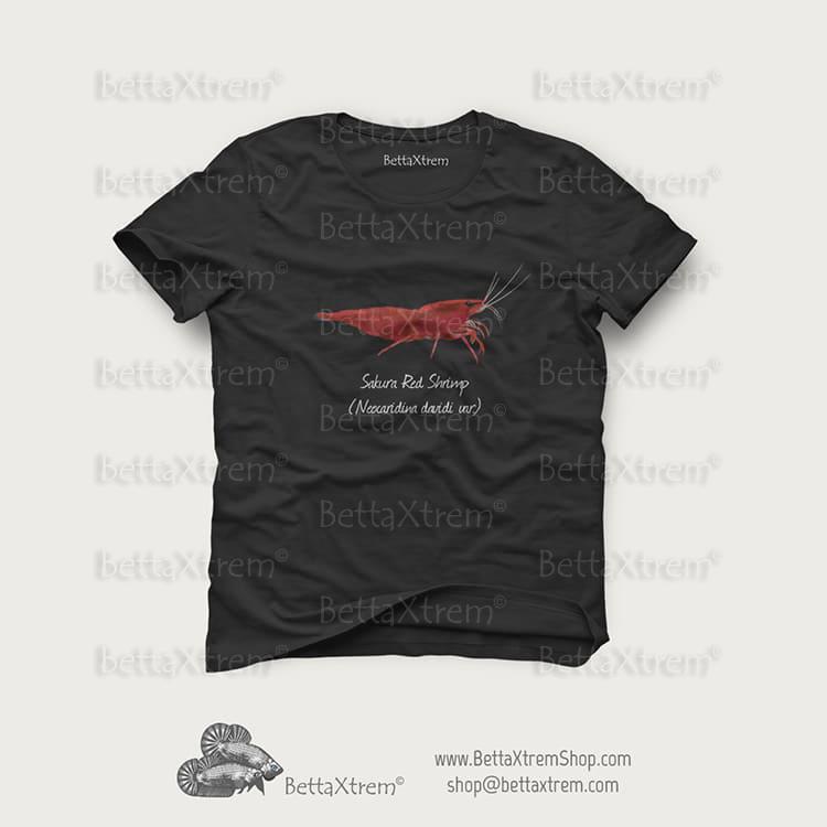 Camiseta Negra de Hombre Gamba Sakura Red