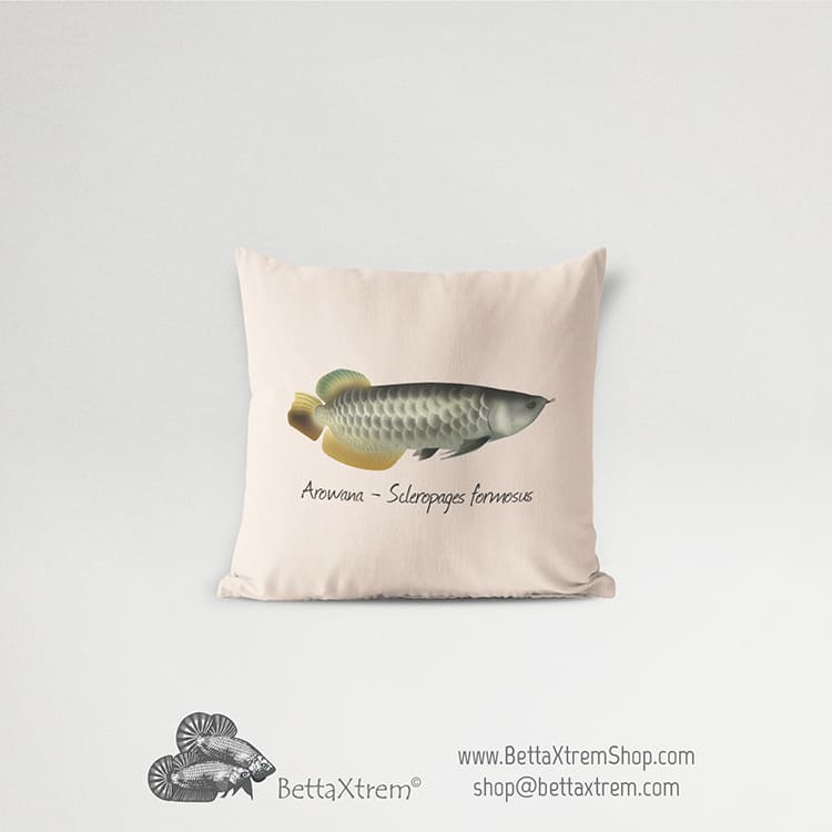 Funda de Cojín Arowana - Scleropages formosus 1