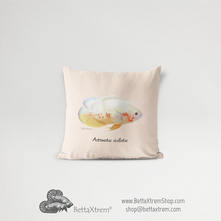 Funda de Cojín Astronotus ocellatus albino 2