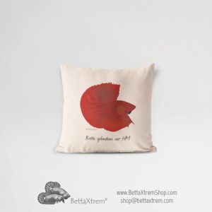 Funda de Cojín Betta splendens halfmoon red