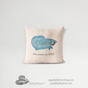 Funda de Cojín Betta splendens halfmoon plakat hmpk