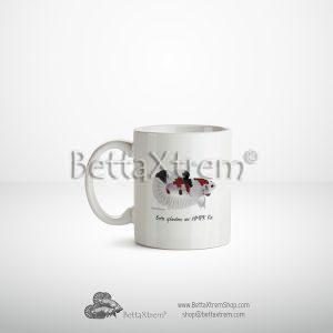 Taza Betta splendens halfmoon plakat hmpk koi